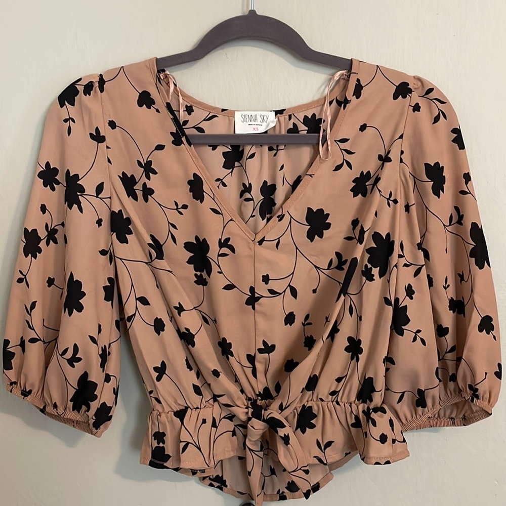 Sienna sky blouse